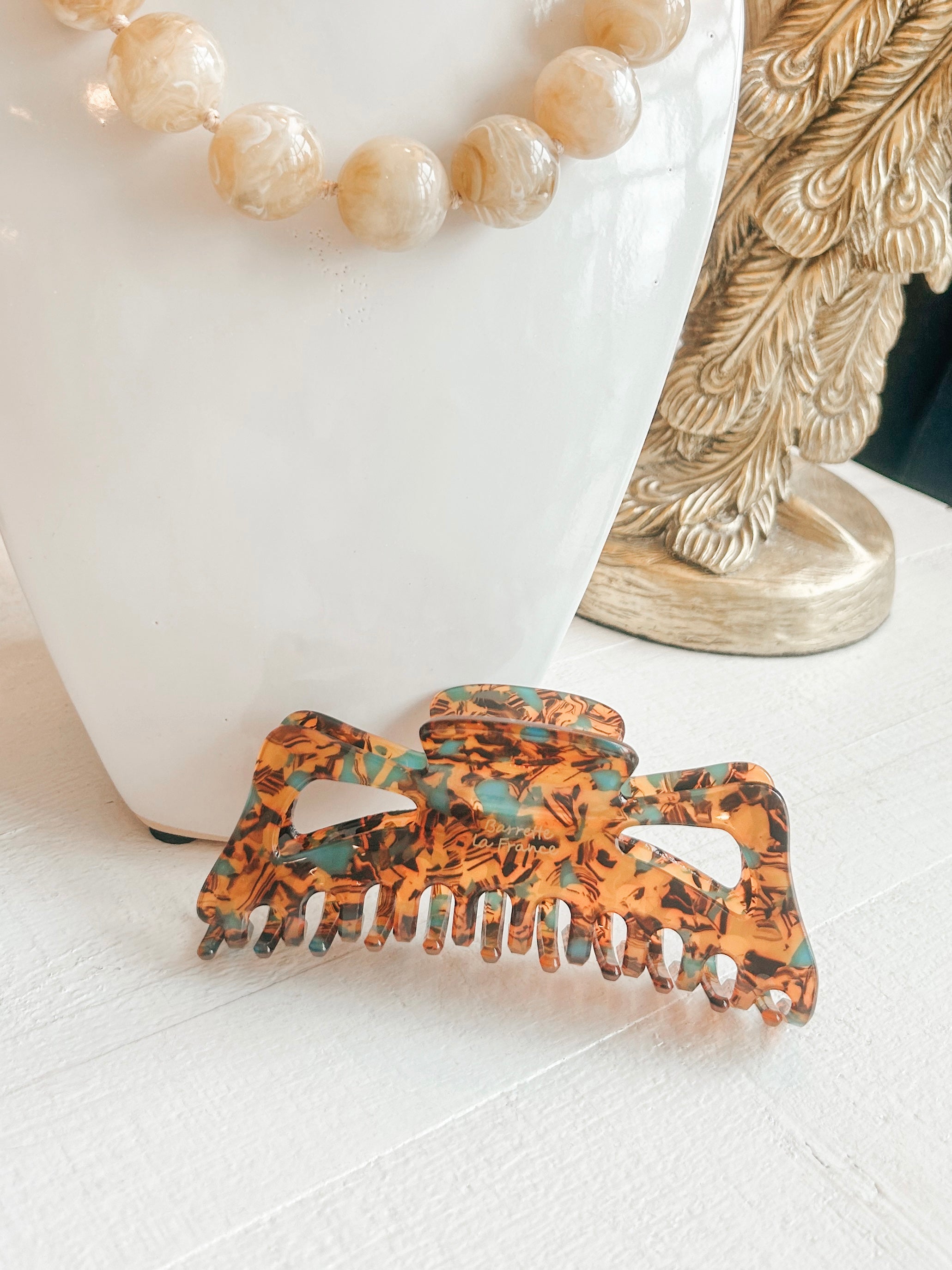 Tortoise Shell Twist Clip