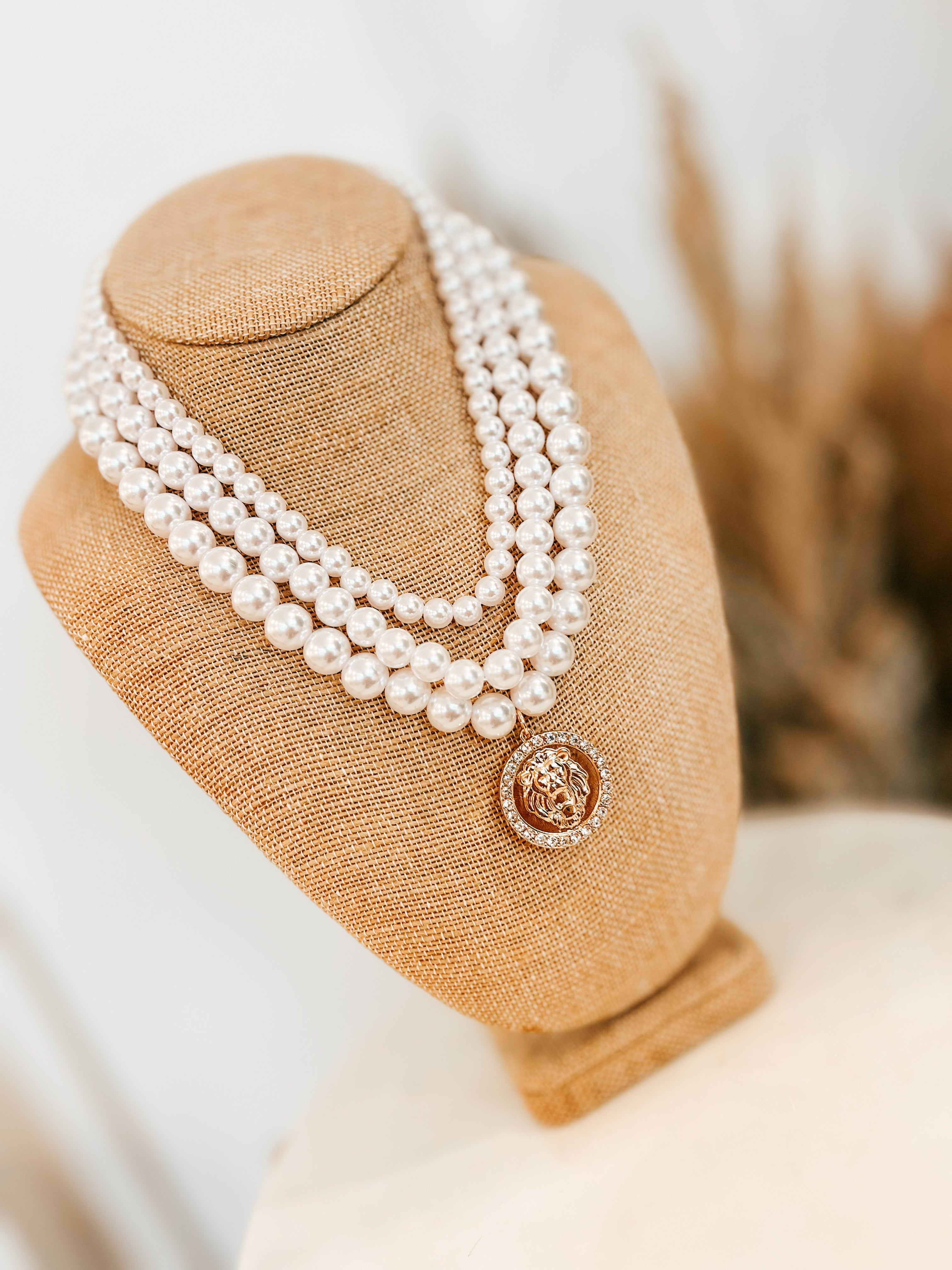 Pearl Lion Necklace