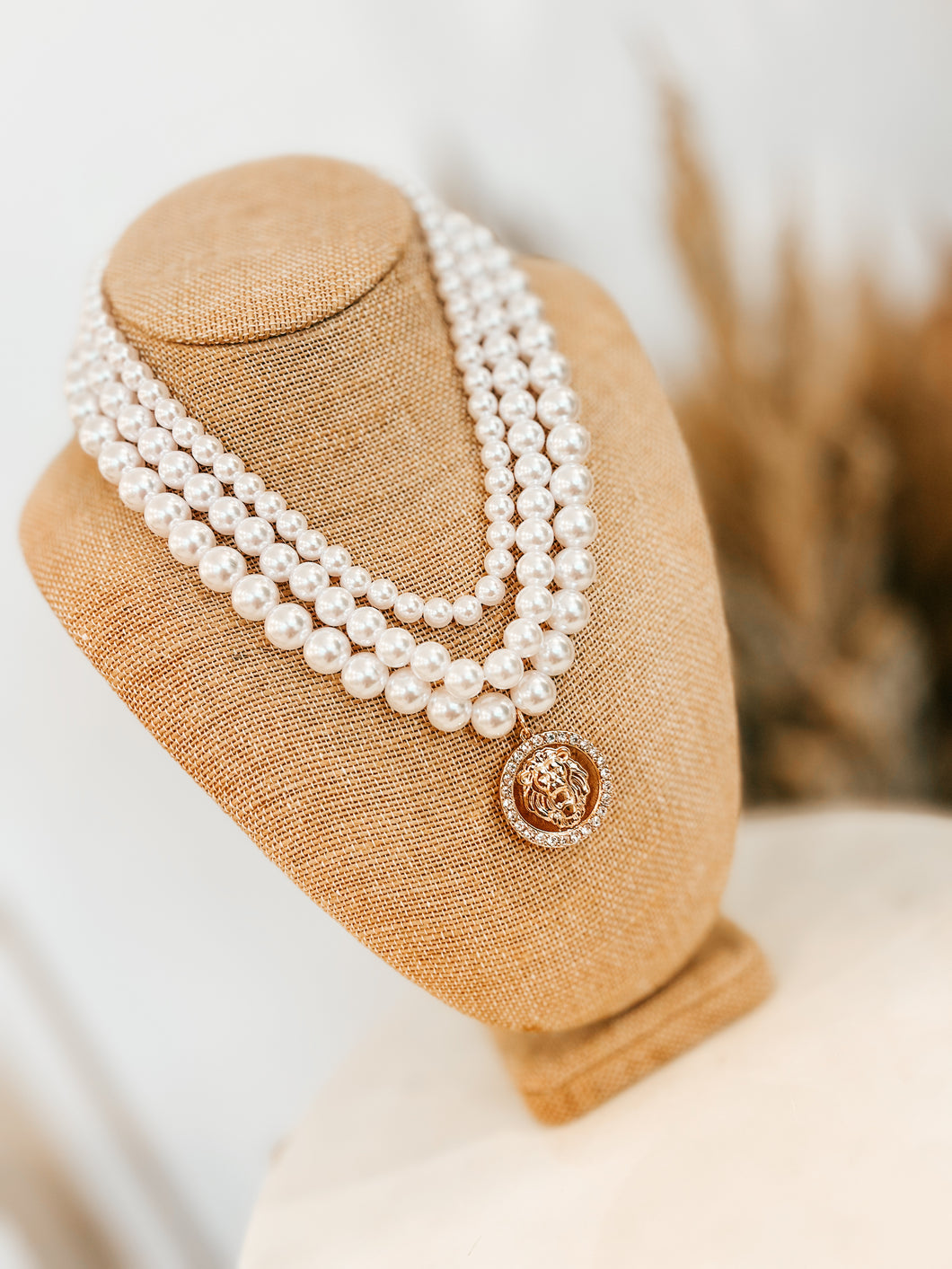 Pearl Lion Necklace