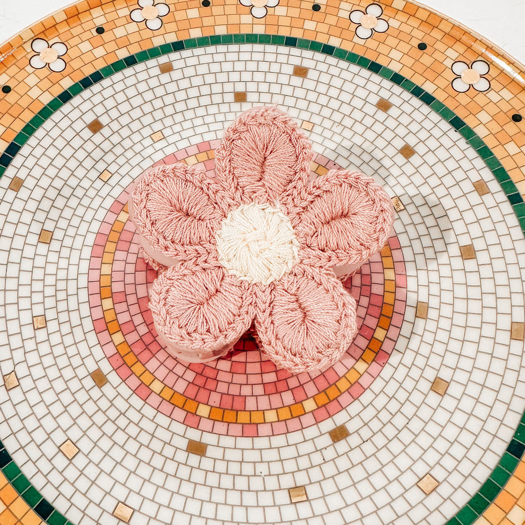 Cross Stitch Flower Clip