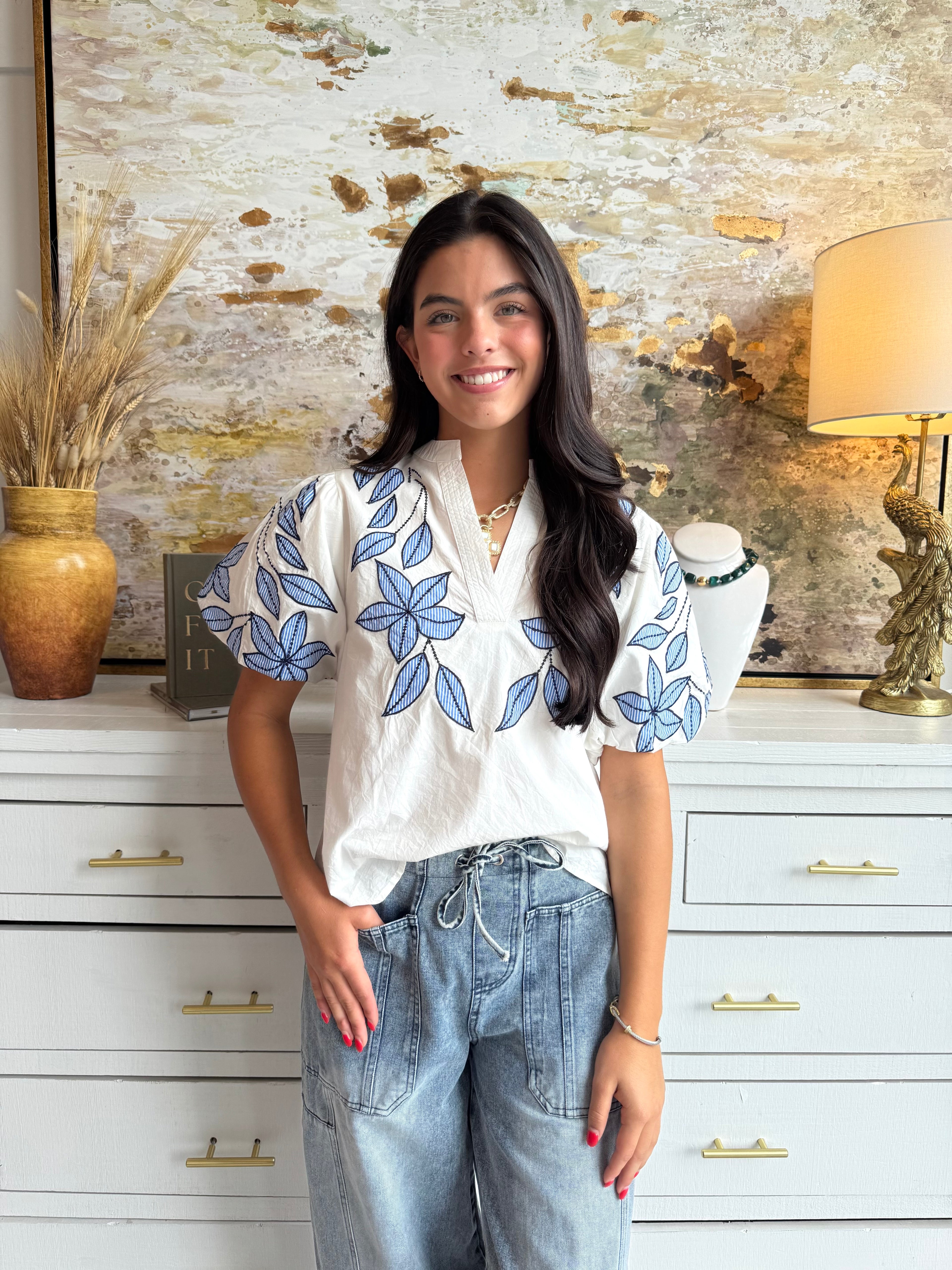 Blue Orchid Blouse