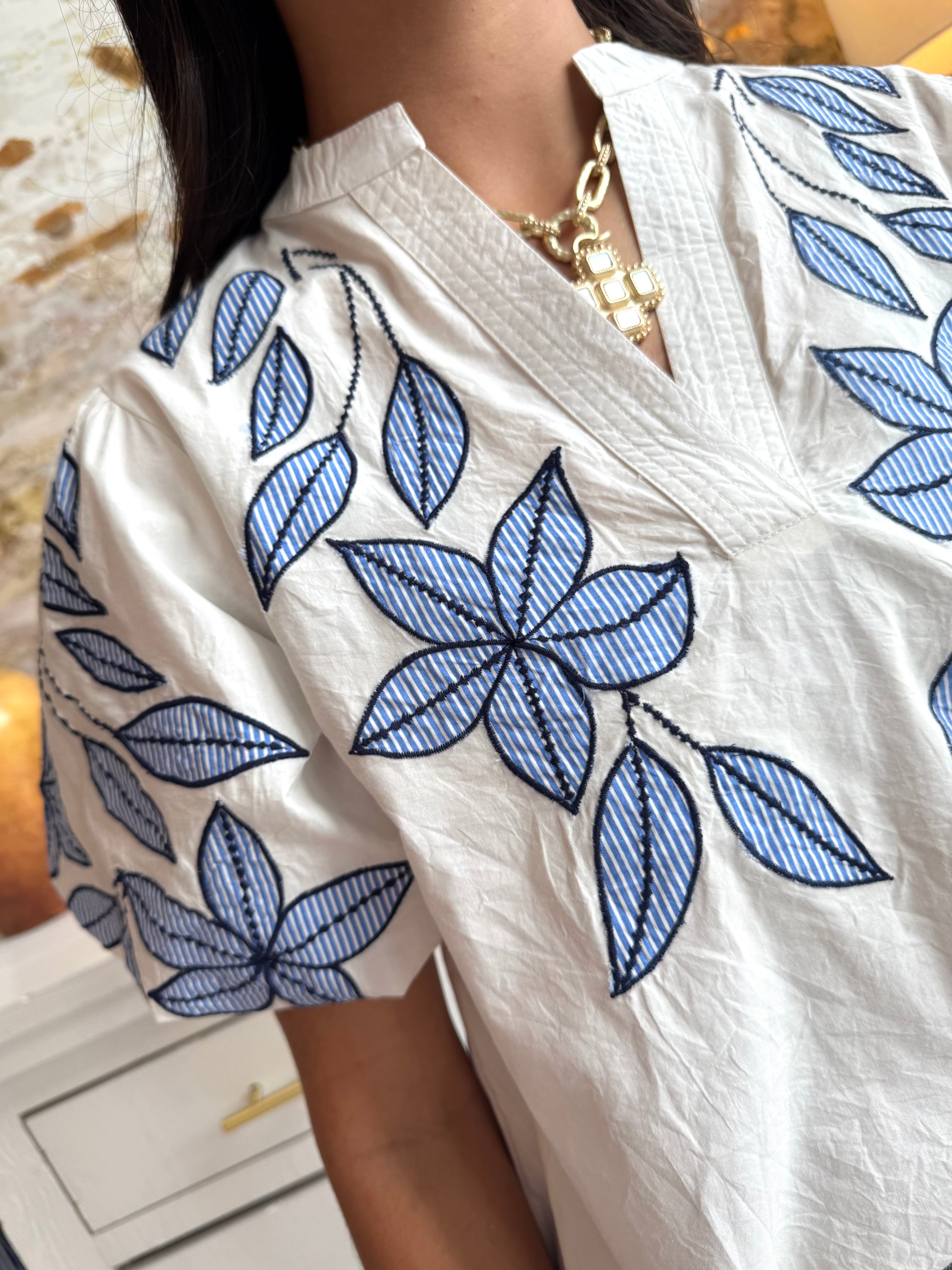 Blue Orchid Blouse