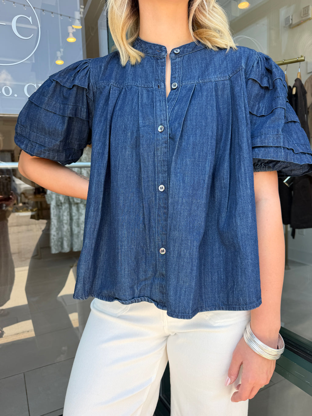 Vanessa Denim Top