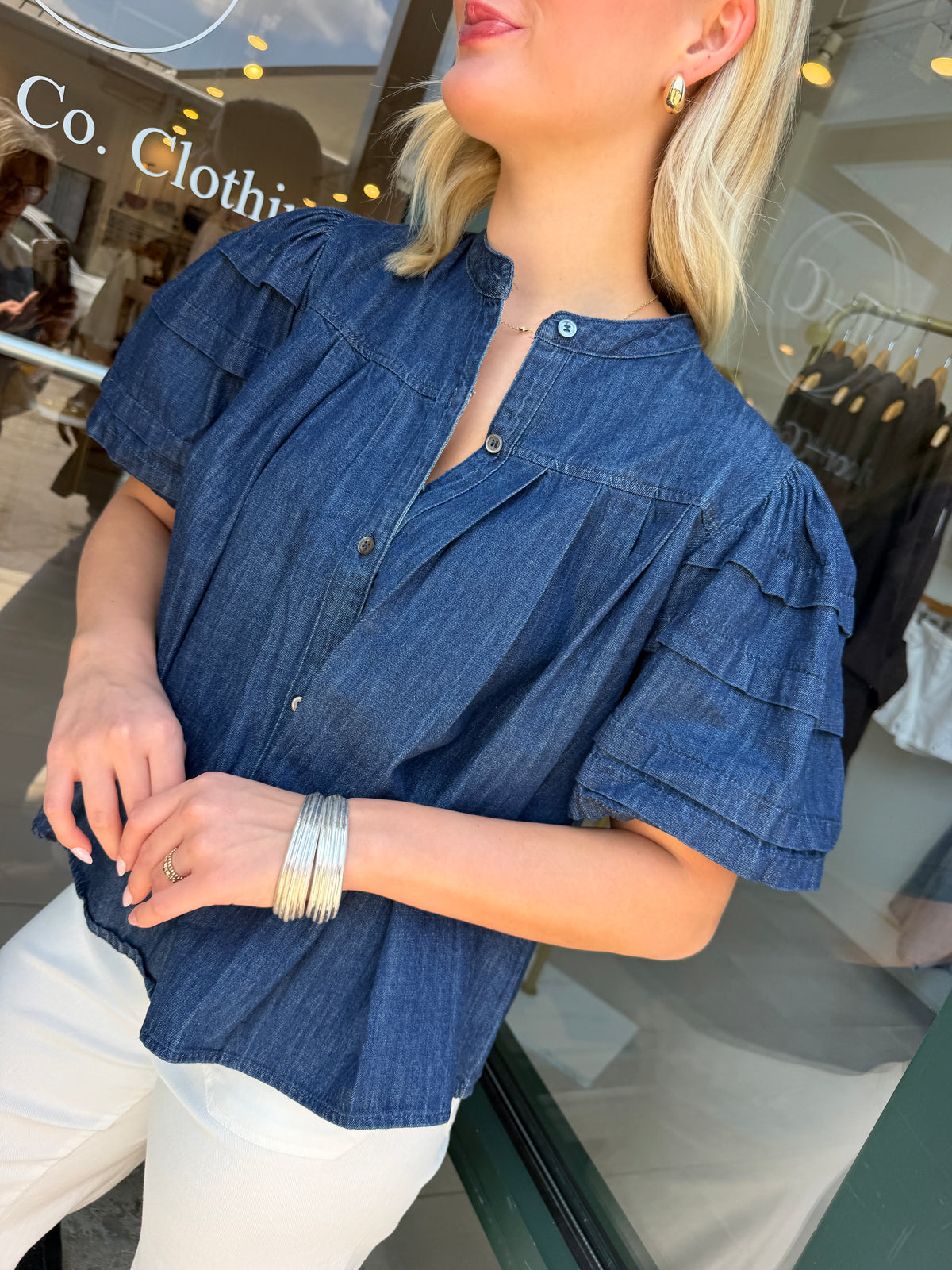 Vanessa Denim Top