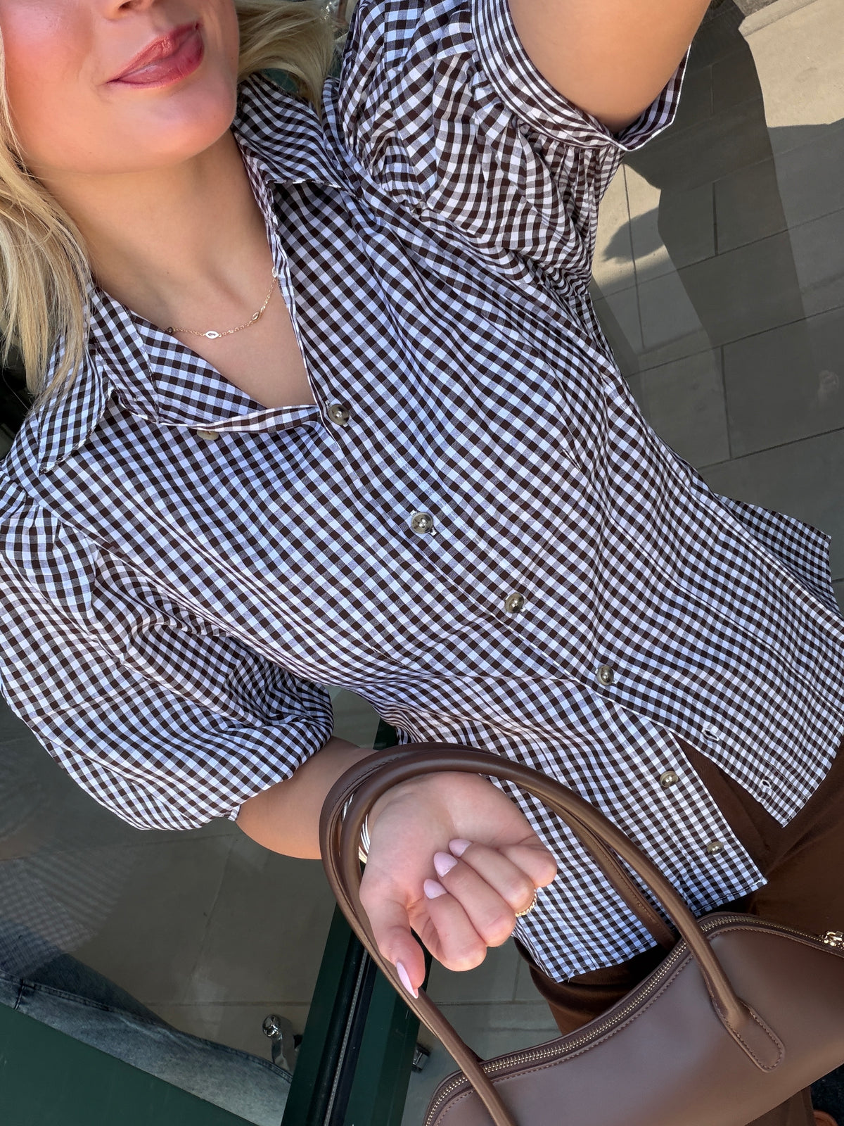 Beckham Plaid Blouse