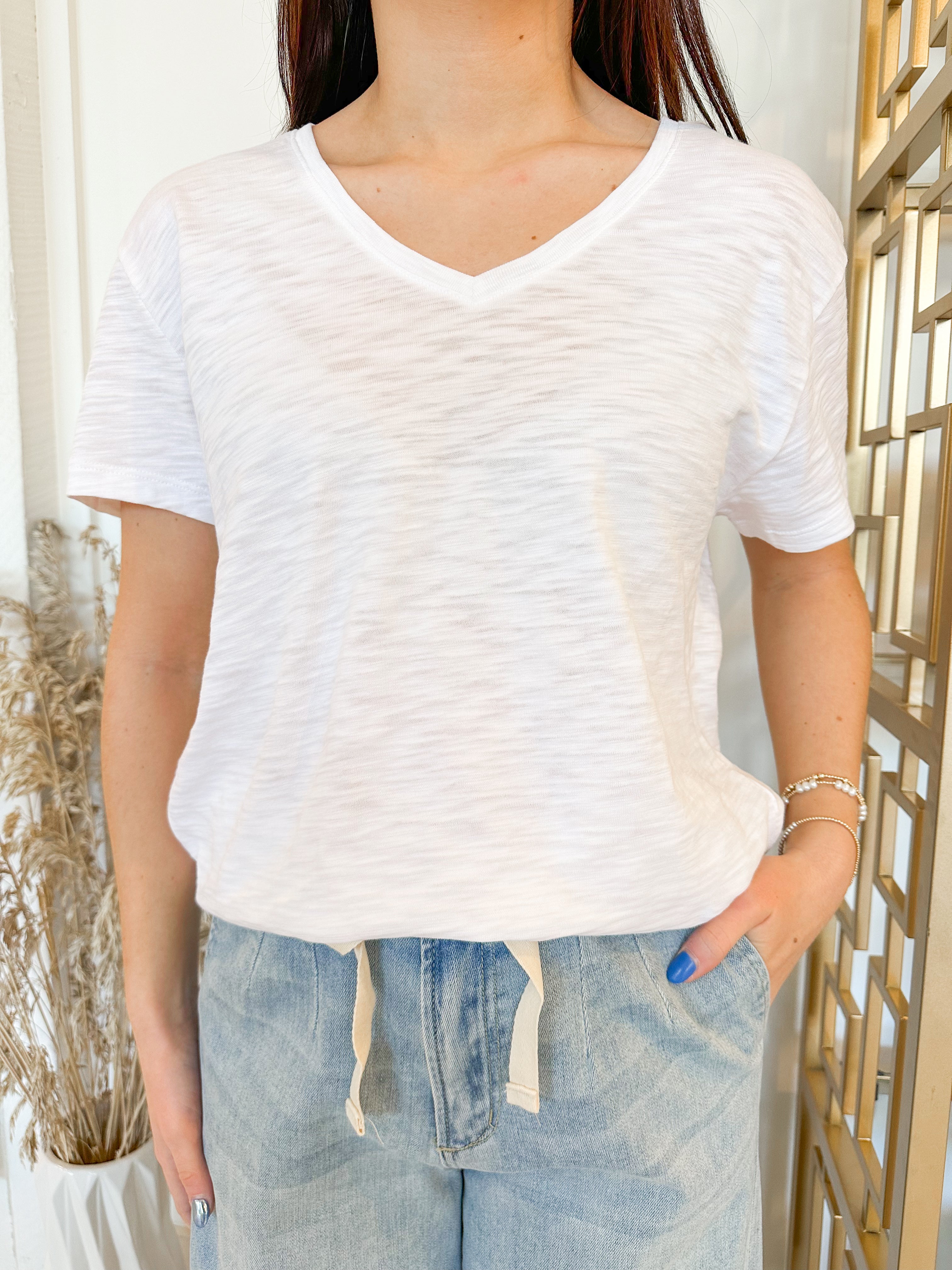 Erin Gray Short Sleeve V Neck