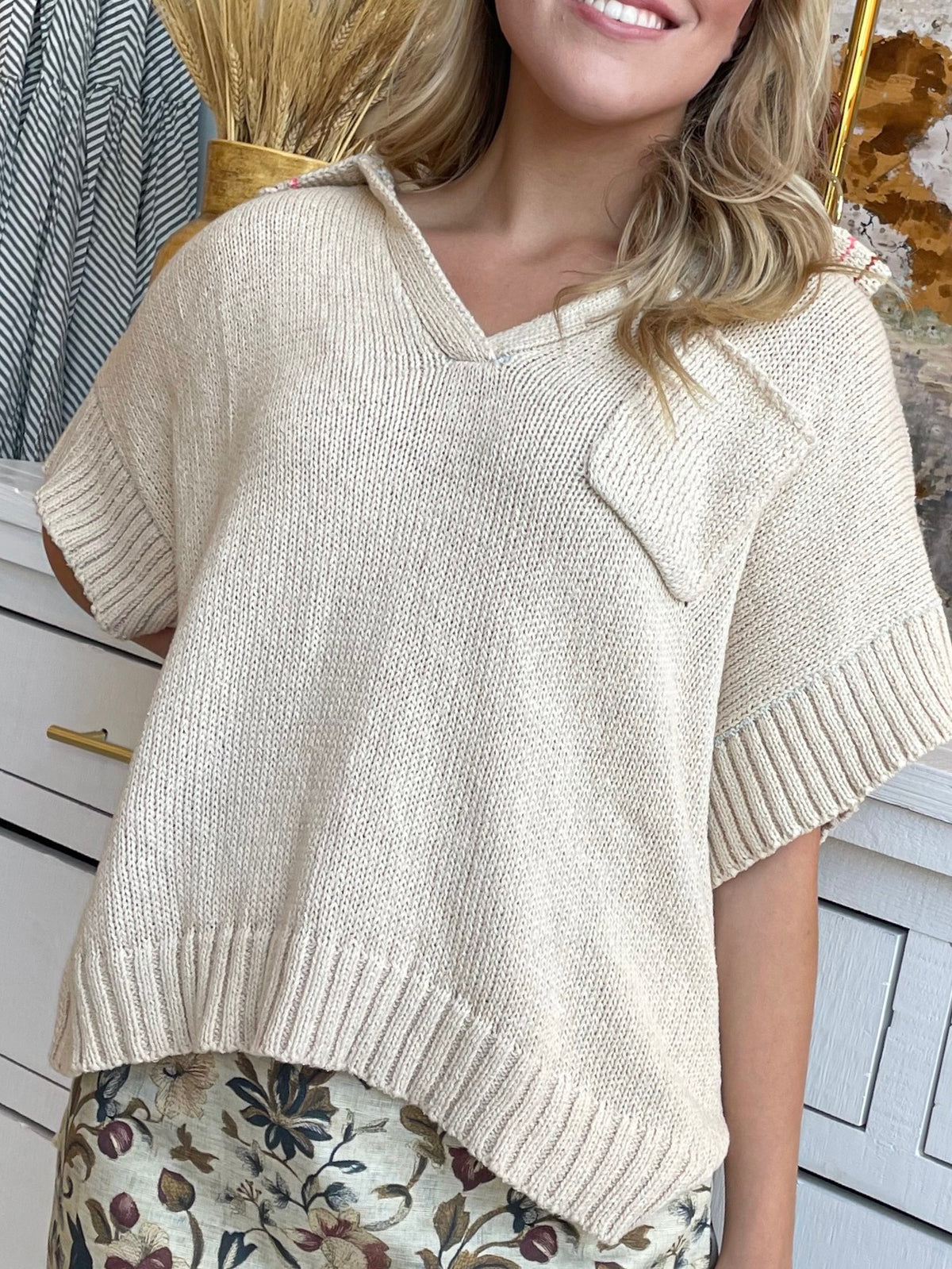 Oatmeal Cream Top