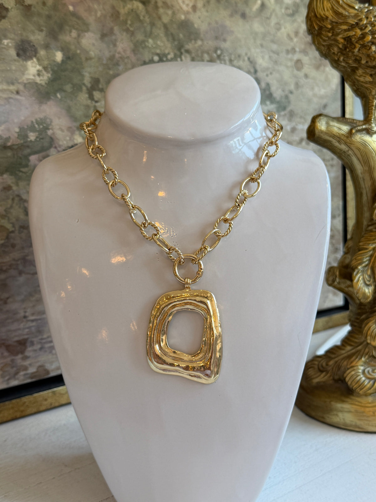Linked In Gold Necklace