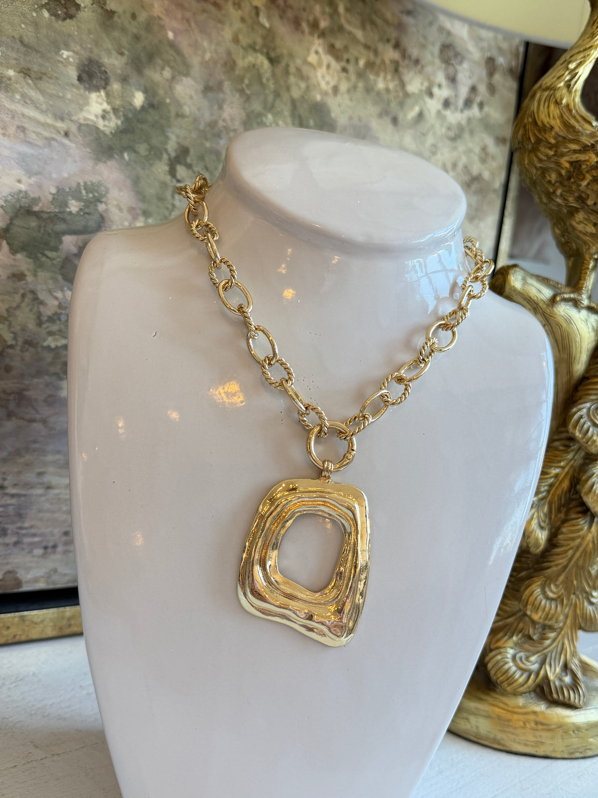 Linked In Gold Necklace