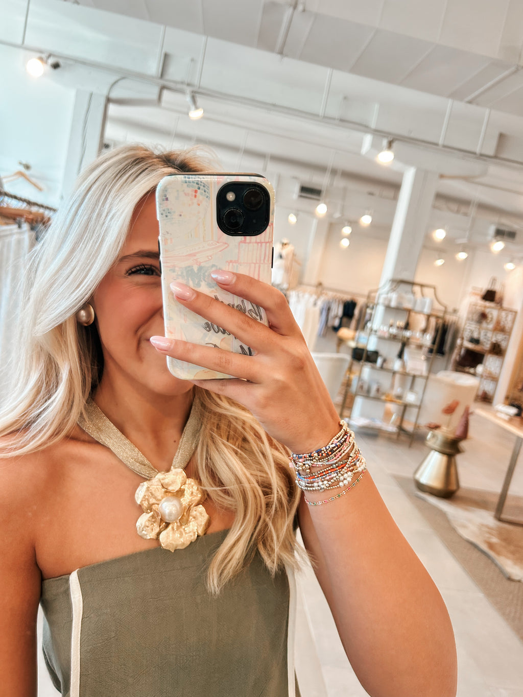 Golden Flower Necklace