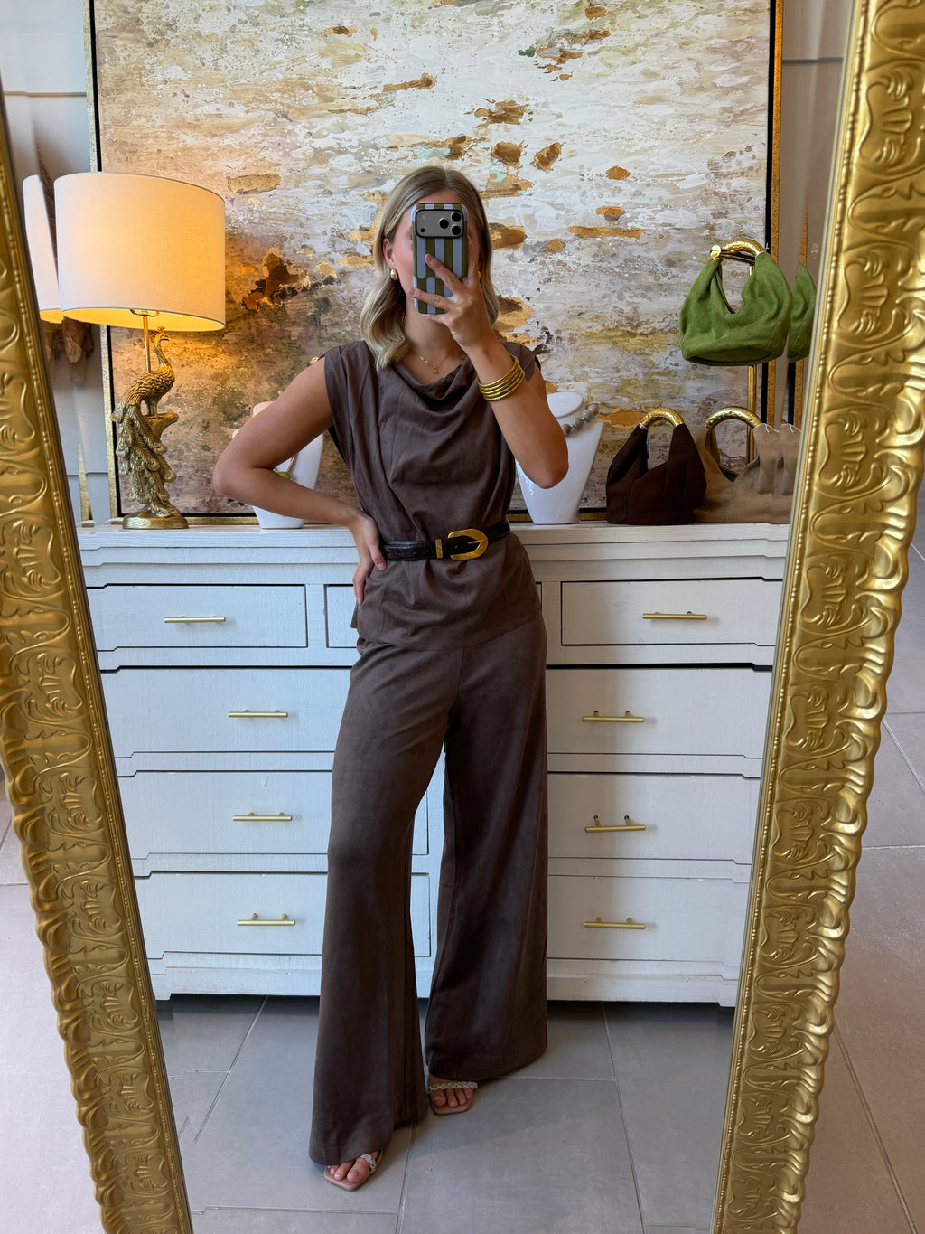 Toffee Trail Suede Pants