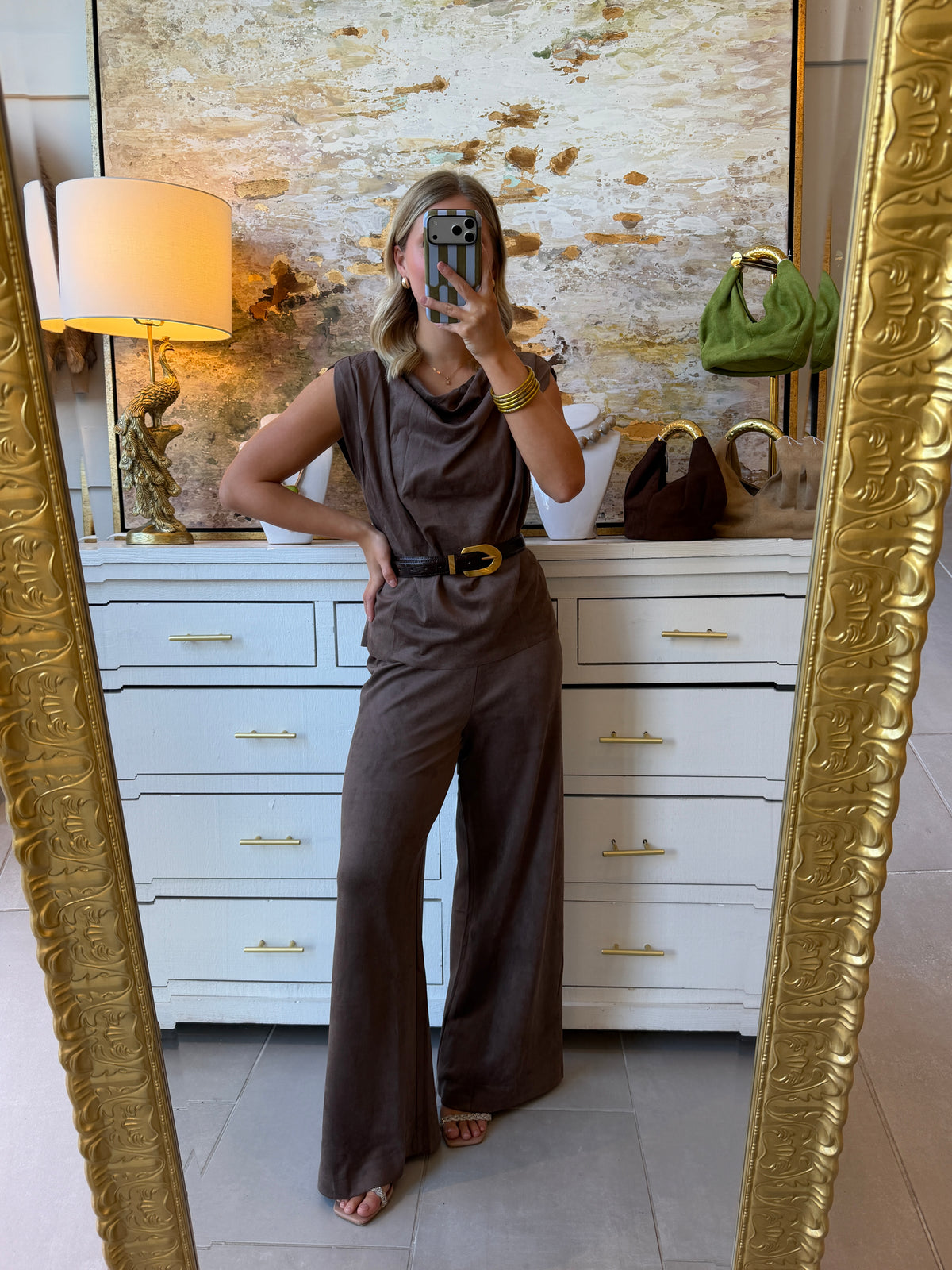 Toffee Trail Suede Pants