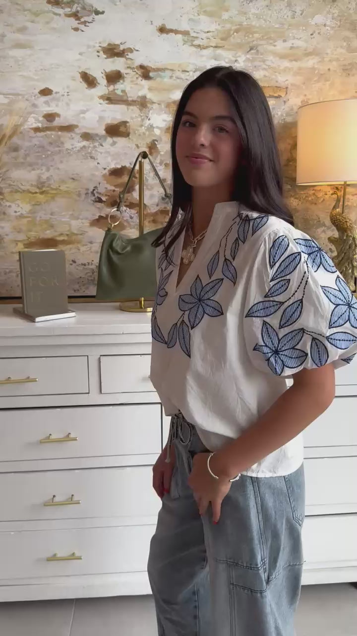 Blue Orchid Blouse