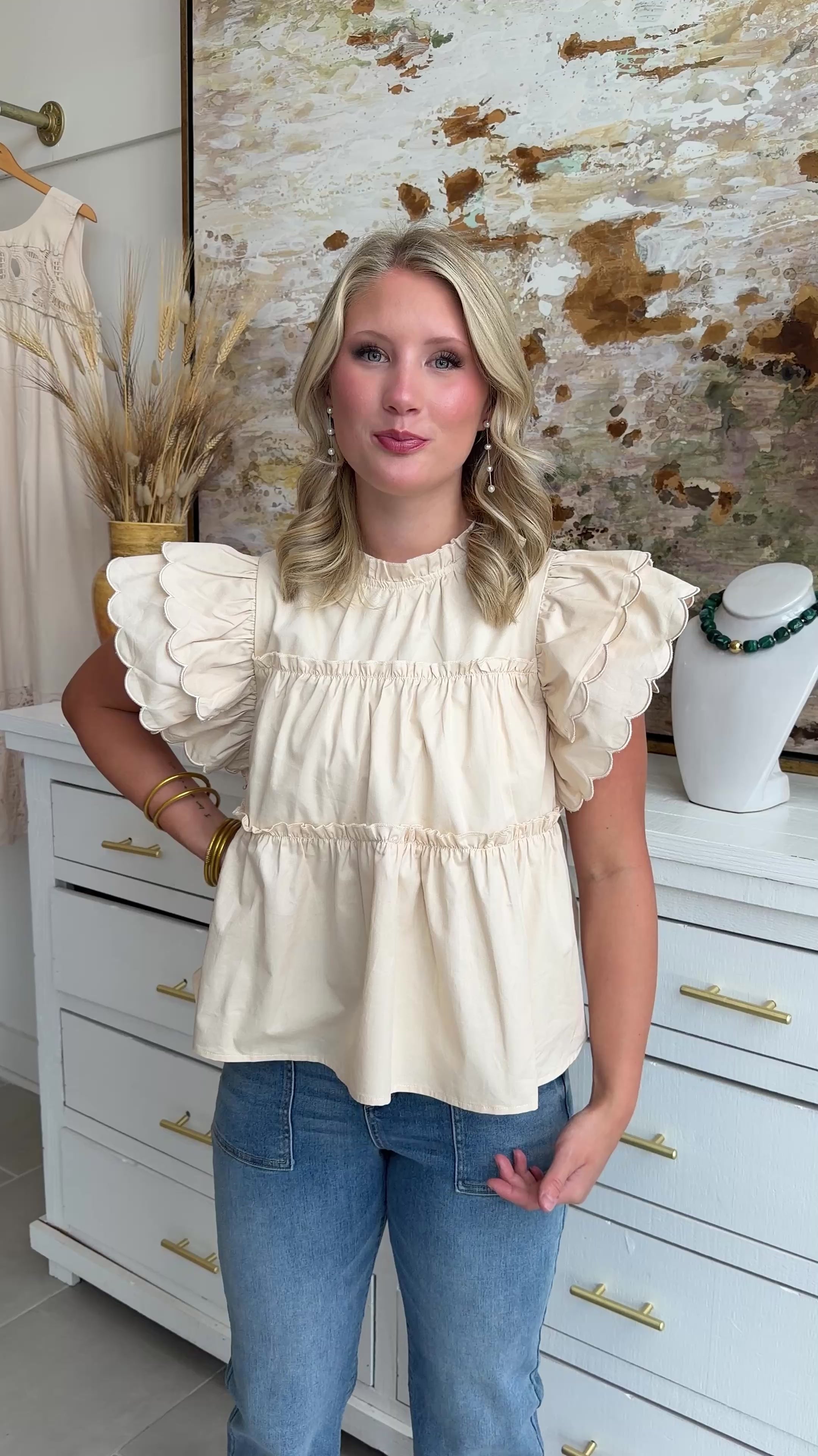 Ellery Flutter Top
