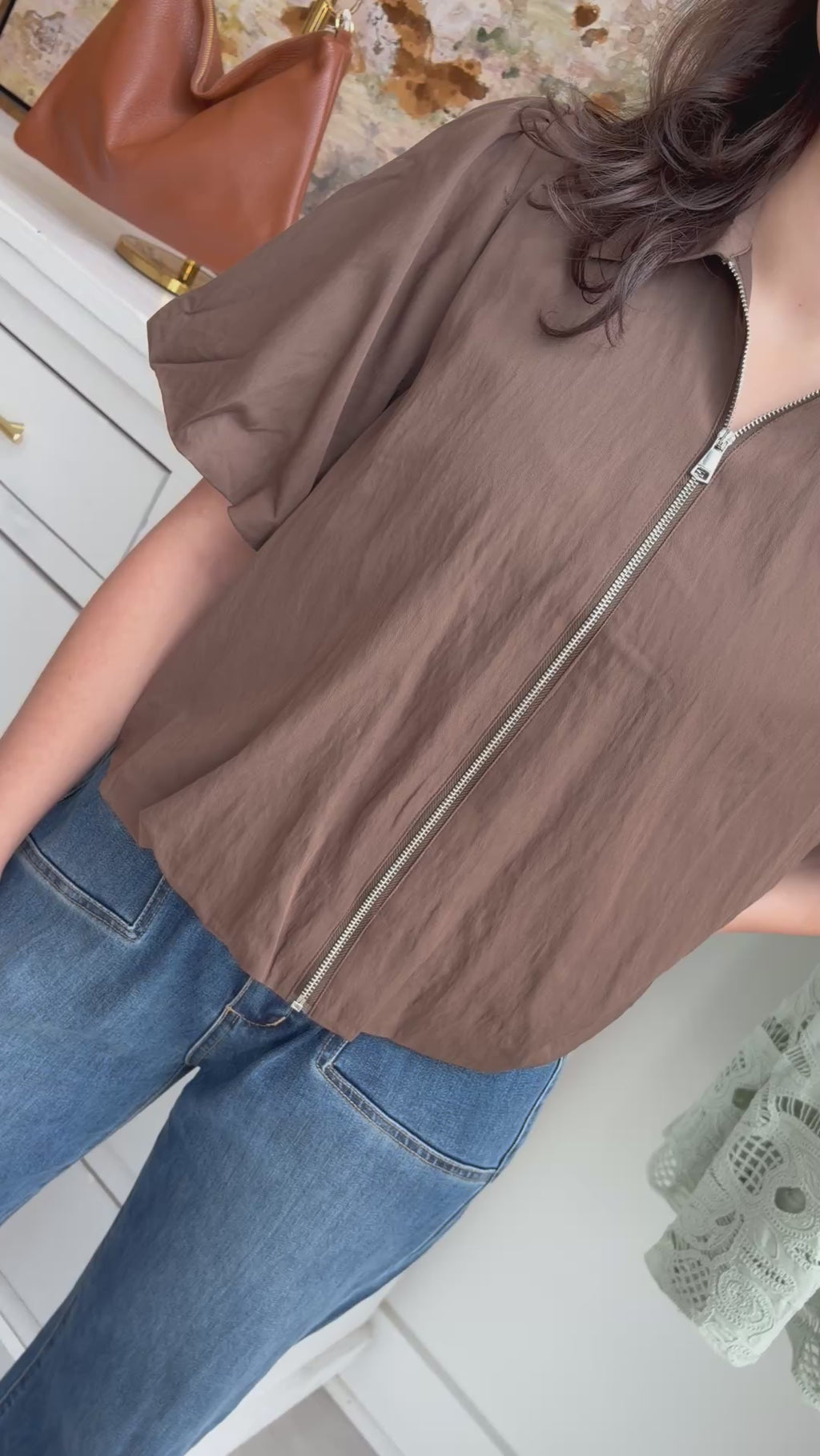 Camille Zip Blouse