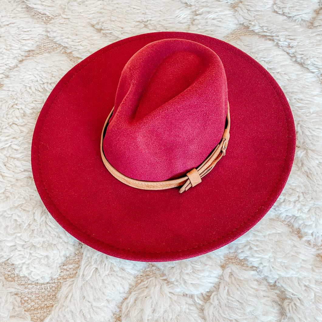 Belted Felt Hat