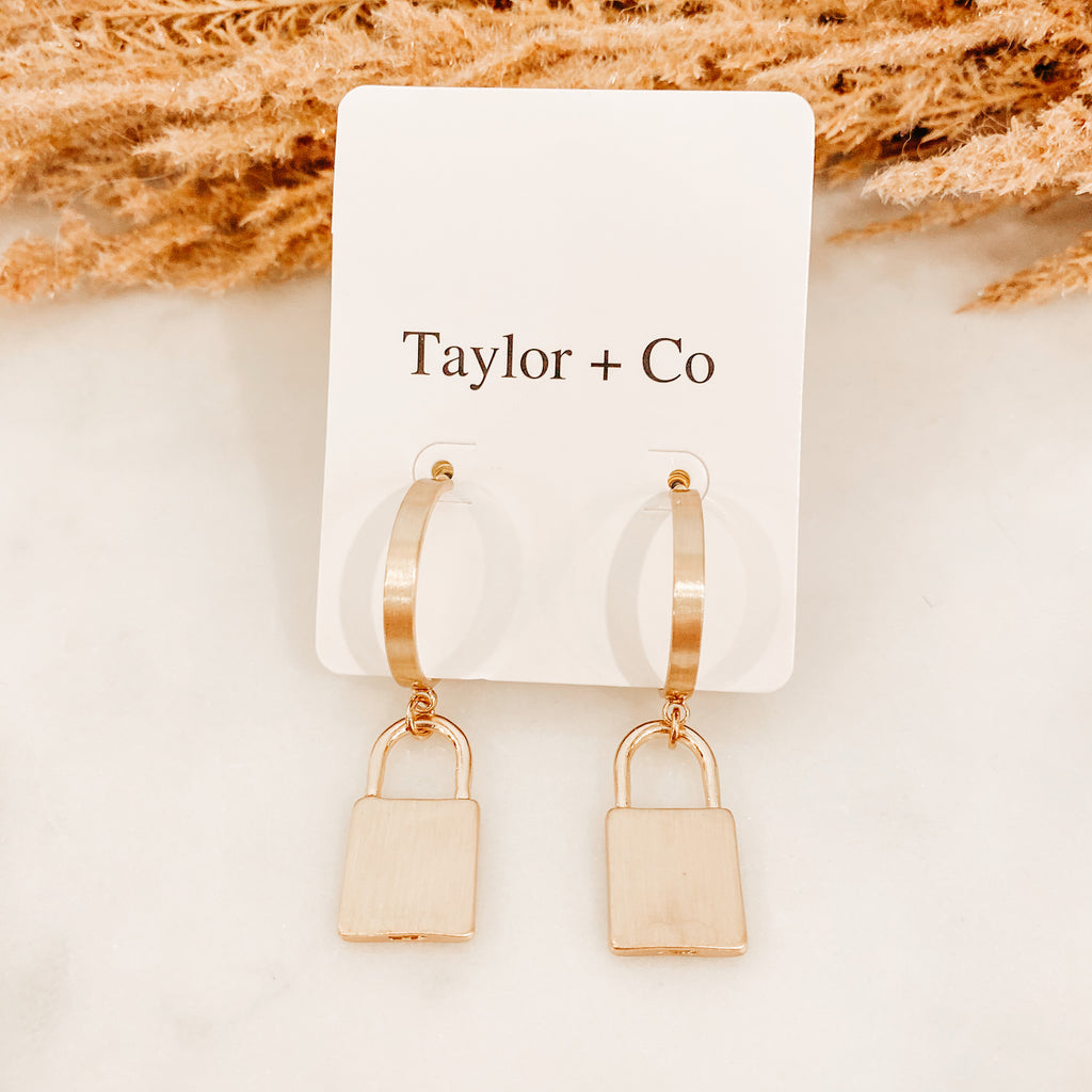 Amber Lock Earrings